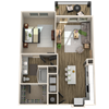 The Newton A1 Floorplan in Charlotte, NC The Newton A1 Floorplan in Charlotte, NC